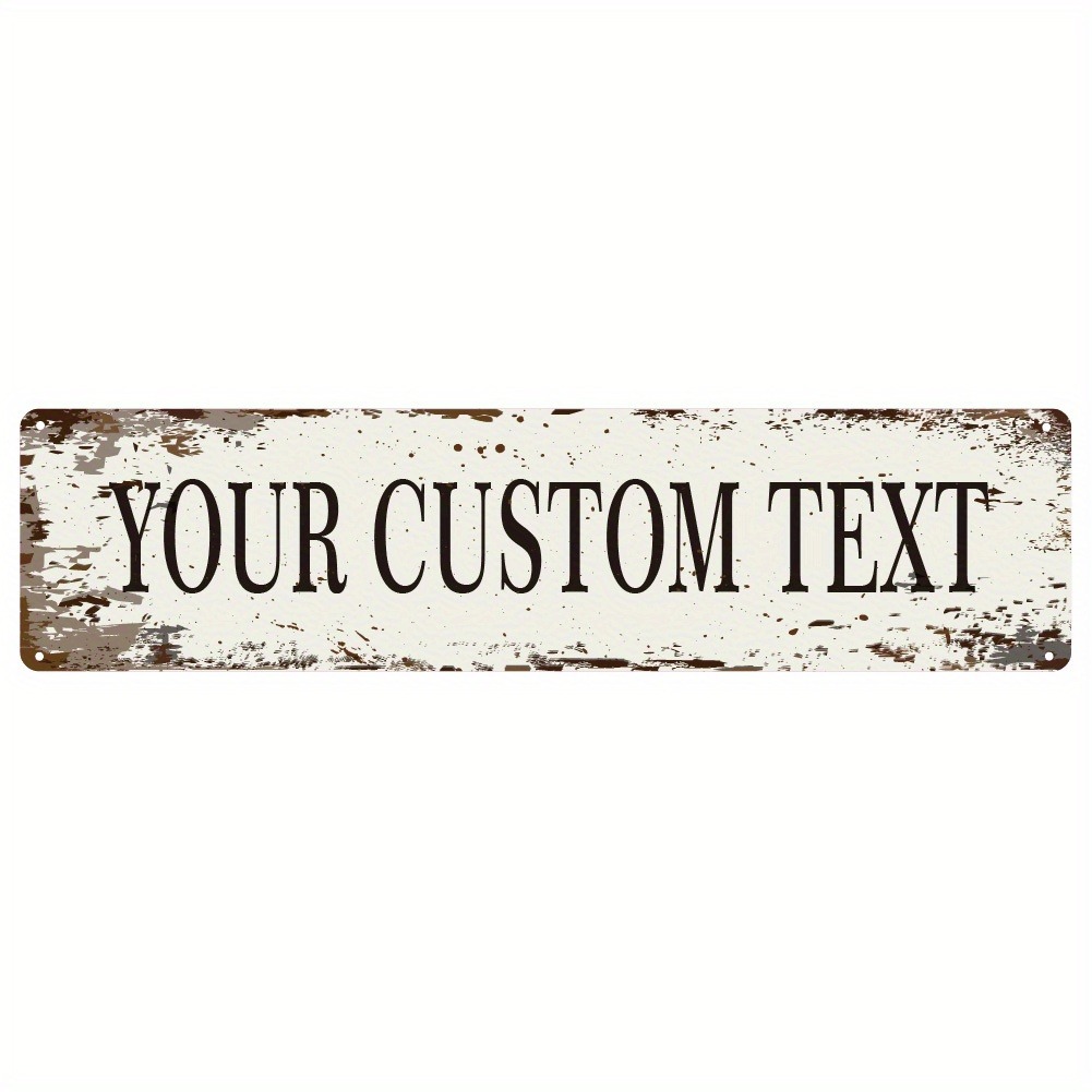 Outdoor Furniture Metal - Personalized Retro Metal Sign, Custom Street