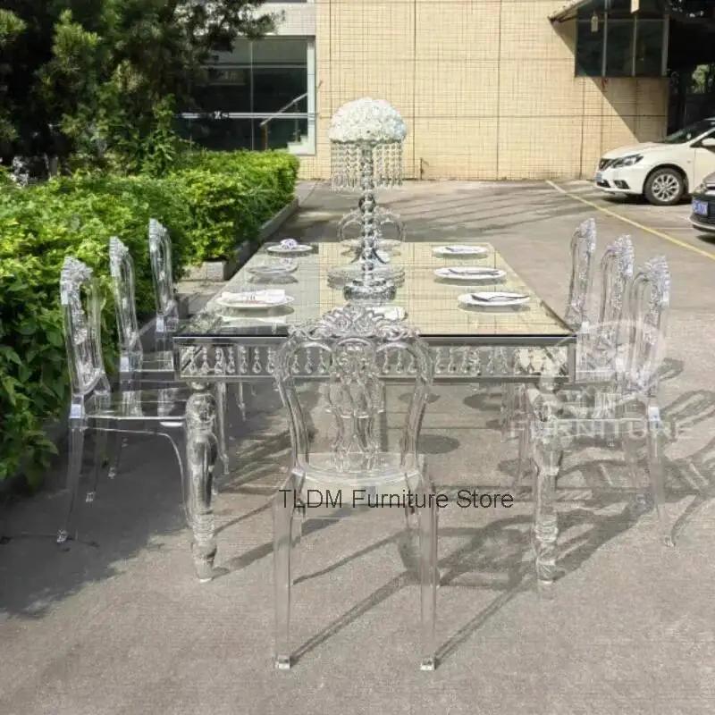 Outdoor Furniture Luxury - Luxury Wedding Chair Outdoor Acrylic Transparent