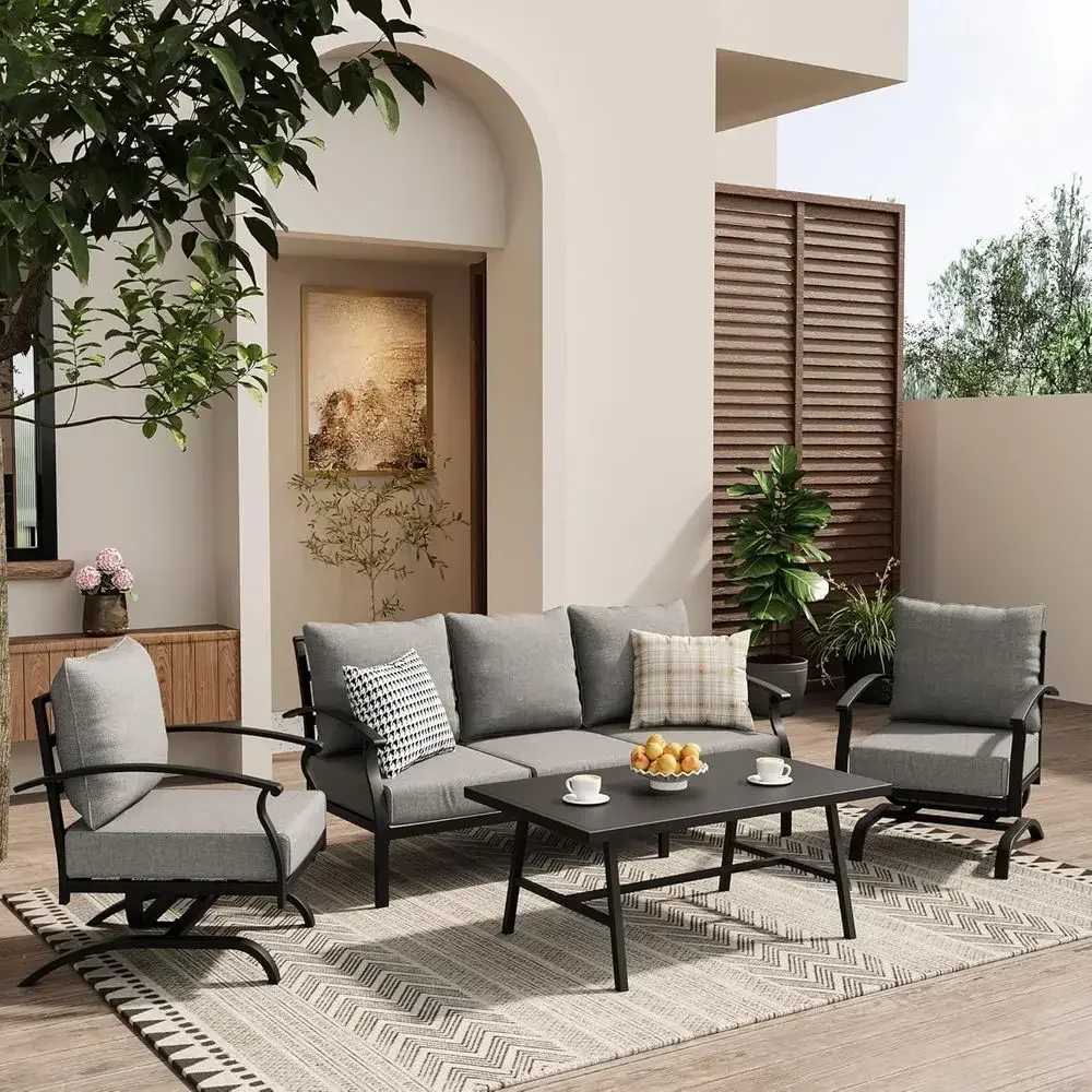 Grey Outdoor Metal Patio Furni - Outdoor Furniture Metal Chairs review and price