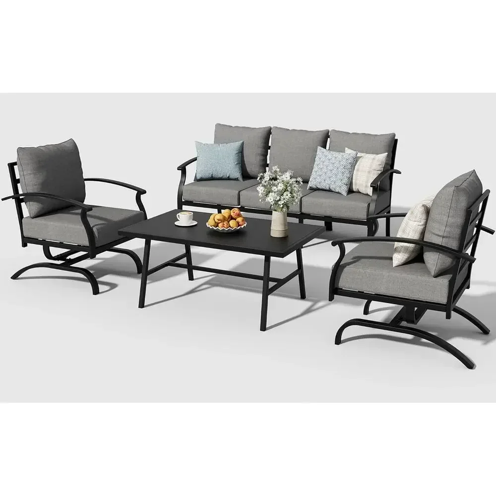 Grey Outdoor Metal Patio Furni - Outdoor Furniture Metal Chairs review and price