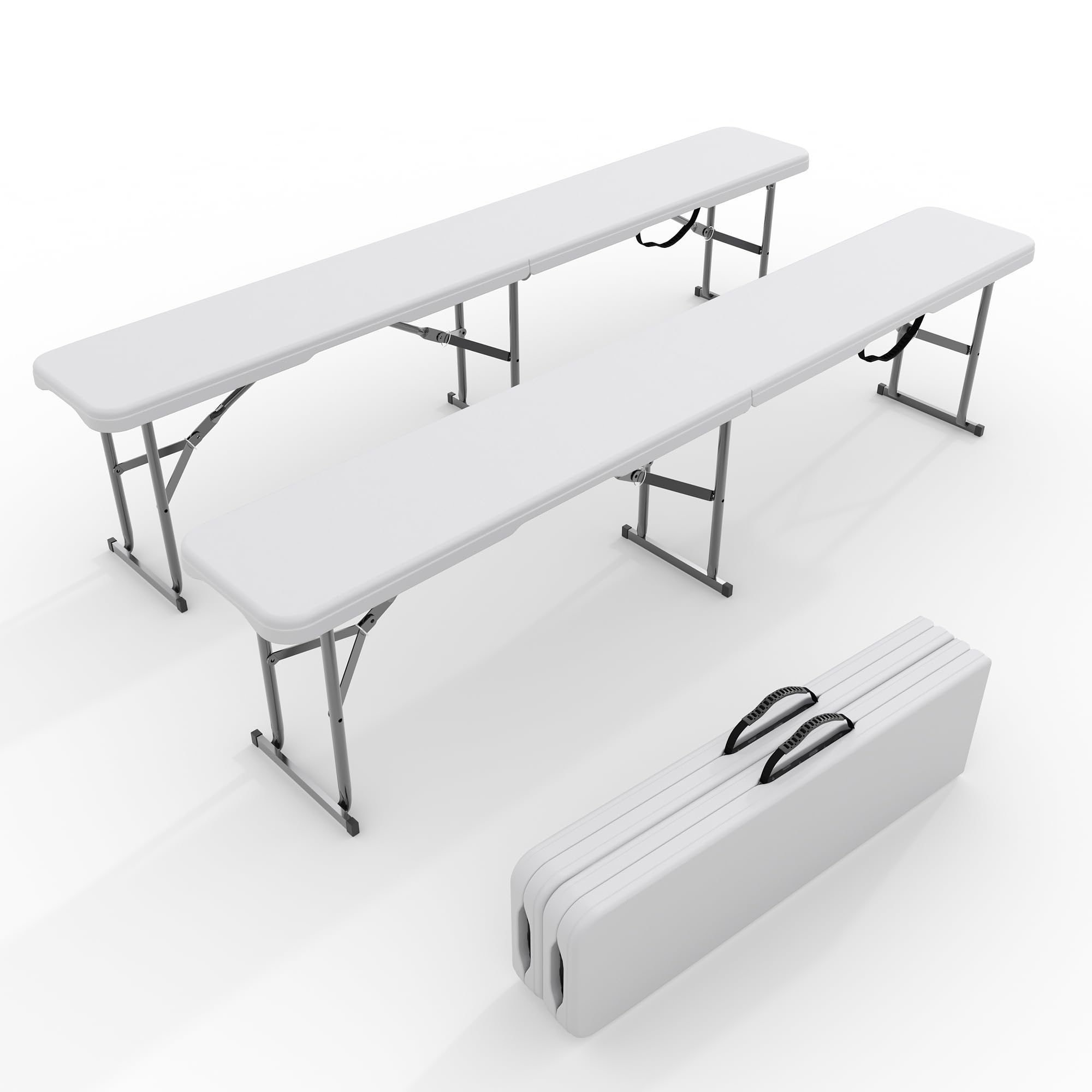 2-Pack 6ft Folding Outdoor Ben - Outdoor Furniture Diy review and price