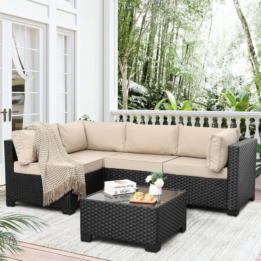 Outdoor 5 Pcs Patio Furniture  - Outdoor Furniture Metal Chairs review and price