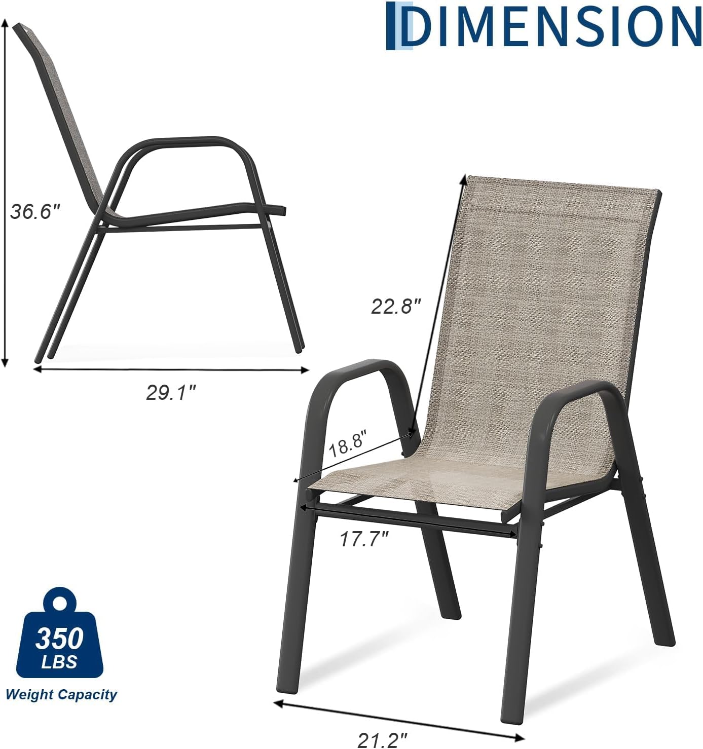 Patio Dining Chairs Set of 4,  - Outdoor Furniture Metal Chairs review and price